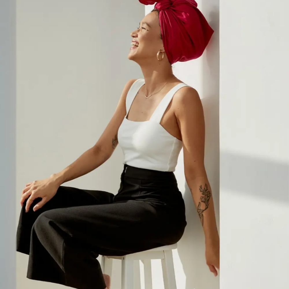 Square neck bodysuit